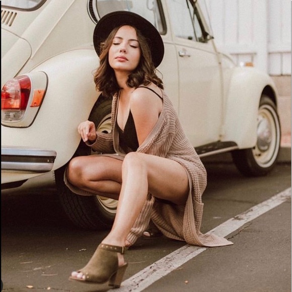 Shoes - Tan faux suede sandals